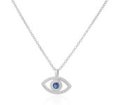 Zircon Evil Eye Pendant Necklaces For Women Stainless Steel Gold Color Necklace 2024 Trend Aesthetic Lucky Turkish Jewerly Gift