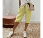 Women's Casual Pockets Elastic Drawstring Casual Pants Leg Drawstring Five Pants Pant Pants for Women Women’s Pants Women’s Pant
