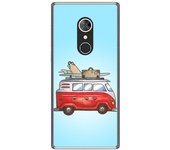 Tumundosmartphone Funda Gel Tpu para Alcatel 5 Diseño Furgoneta Dibujos