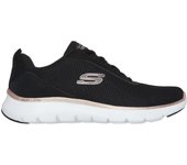 Zapatillas Skechers Flex Appeal 5,0 para mujer en color negro