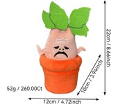 Muñeca mágica con voz de planta- Una muñeca de planta en maceta que canta y cura.