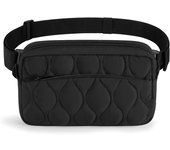 Riñonera colchada con Correa de hombro ajustable, Ligera, para Viajes, senderismo, running, Modern, Bandolera para Mujer