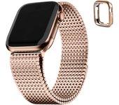 Fullmosa Milanese for Apple Watch Band 38/40/41/42/44/45/49mm Carbon Steel Straps for Apple Watch Ultra 2 SE Series 9/8/7/6/5/4