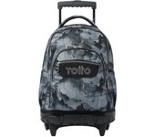 Totto Mochila escolar ruedas  Renglones -Dimensiones:32 x 45.5 x 18 cm-Material:Poliester reciclado