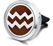 Refillable Car Air Freshener Smell Perfume Diffuser Clip Auto Vent Essential Oil Stainless Steel Locket Interior Accessories