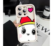 Cartoon D-Doraemon Phone Case for Apple iPhone 13 Mini 12 Pro 14 Plus XS Max 8 7 11 Pro XR SE 15ProMax Square Liquid Soft Cover