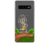 Tumundosmartphone Funda Gel Transparente Samsung Galaxy S10 Diseño Mono Divertido