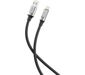 Xo cable nb251 carga rapida usb - lightning - 6a - 1m - color negro