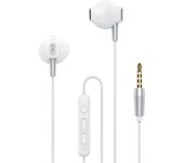 Auricular con Micrófono y Botón Multifunción - Blanco
