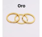 10Pcs/Lot 25 28 30mm Gold Round Key Ring Llaveros Clasp Findings Key Chain Split Ring Plated Key Ring For Jewelry Making