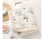 Cotton Muslin Swaddle Blankets for Newborn Baby Tassel Receiving Blanket New Born Swaddle Wrap Infant Sleeping Quilt Bed Cover C