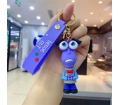 30PCS Set wholesale Inside Out keychain Plush Cartoon Character keychain Pendant Personality Creative Glue Doll Small Pendant