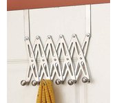 6-Gancho Flexible Puerta Trasera Percha Estante Baño Cocina Organizador Percha Ganchos Hogar Almacenamiento Rack y Titular Ropa Organizador
