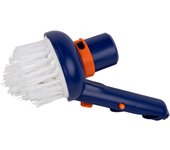 Cepillo Redondo Cofan con Aspiración | Para Esquinas de Piscina | Medidas 12,5 Cm Alto, 7,8 Cm Ancho | Mango Ø 2,8 Cm