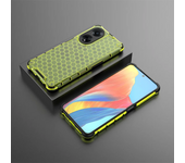 Honeycomb Pattern Armor HD Case for OPPO A98 A58 A78 A17 A97 A57 A36 A74 A54 A55 A93 A73 Four Corner Shockproof Protective Shell