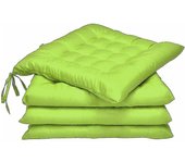 Juego de 4-Juego de exterior Código y Grueso-Ideal para interiores y exteriores-40x40x5 cm-Green Manzana