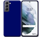 Tumundosmartphone Funda Silicona Gel TPU Azul para Samsung Galaxy S21 5G