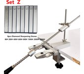 S06 S09 Design Professional Fixed Angle Apex Knife Sharpener Kitchen Knife tools Knife Sharpening System with diamond stones Set