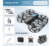 4DRC V38 Mini Drone 6K HD Camera Aerial Photography WIFI Grid Aircraft Full Protection Pocket UVA Fixed Height RC Airplane