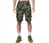 Summer Outdoor Cargo Shorts Men Overalls Elastic Waist Cycling Shorts Multi-pockets Loose Work Shorts Quick Dry Sport Short Pant