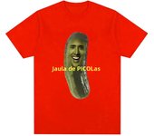 Picolas Cage Fun Nicolas Cage Meme Pattern Tshirt Women's Fashion Harajuku Tshirt Casual Short Sleeve Oversized T-shirt