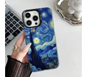 Epc Van Gogh The Starry Night Phone Case IMD Phone Case For IPhone 16 15 14 13 12 11 Pro Max Plus Color Silver Cover