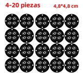 4-20Pcs Self Adhesive Caster Mini Swivel Wheels Stainless Steel Universal Wheel 360° Rotation Pulley for Furniture Trash Can