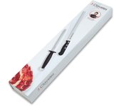 3 Claveles POM - Kit Cuchillo Jamonero Profesional Alveolado 29 cm y Chaira