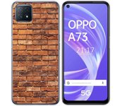 Tumundosmartphone Funda Gel Tpu para Oppo A73 5G diseño Ladrillo 04 Dibujos