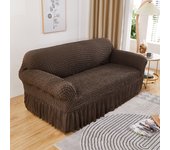High elastic bubble grid sofa cover 1/2/3/4 with skirt hem, all season universal pet anti dirt