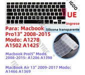 Silicone Keyboard Cover Skin for all models MacBook Air/Pro13“14”15“16” M1 M2 M3 Chip Model A2918 A2991 A2338 A2337 A2681 US&EU