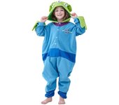Cartoon Toy Story Alien Onesie Pajama 3 Eyes Alien Cosplay Jumpsuit Polar Fleece Sleepwear Child Adult Plush Home Clothing