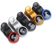 3In1 Mobile Phone Fish eye Wide-angle Macro Lightweight Universal Phone Camera Lens Magnifying Glass Fish eye Macro Wide-angle