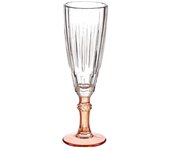 STARLEY-Juego 6 Copas Cava Fantasía Cristal 170 Ml,Color Azul,Salmon,Verde.