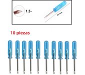 10Pcs Small Screwdriver Set Handle Set 1.5/2.0/3.0mm Slotted Cross Screwdriver Kits For X-Box Laptop Mobile Phone Repair Tool