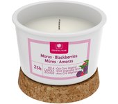 CRISTALINAS Vela Clásica Gelato - 25h horas de duración.  Cera Vegetal. Reutilizable. Aromas: Naranjo y Mango (anti-tabaco) , Orquídeas, Moras, Brisa Marina, Cerezo, Vainilla