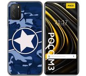 Tumundosmartphone Funda Gel Tpu para Xiaomi POCO M3 / Redmi 9T diseño Camuflaje 03 Dibujos