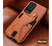 Wallet Flip Card Holder Carbon Fiber Phone Case for Xiaomi Redmi Note 11 10 Pro 11S S Prime POCO X3 NFC Mi 11 Lite Leather Cover