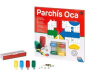 Tablero de Parchís y Oca con Accesorios Juego de Mesa. Juego Clásico Falomir