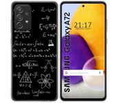Tumundosmartphone Funda Gel Tpu para Samsung Galaxy A72 diseño Formulas Dibujos