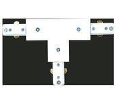 CRISTAL RECORD Conector de Carril Triple Len Blanco CRISTALRECORD 10-334-15-000 - Focos