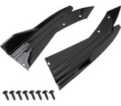 Pair Universal Car Rear Bumper Spoiler Lip Carbon Fiber Wing Trim Protection Anti-crash Diffuser Side Skirt Wrap Angle Splitter