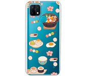 Funda original compatible con Oppo A15 - Patron comida asiatica