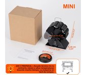 Mini 6 Blades Fireplace Fan Heat Powered Stove Fan Wood Log Burner Eco Quiet Hot Air Fan Heater Home Efficient Heat Distribute