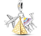 Silver Plated Fit Original Bangle Charms Yellow Series Sunflower Charm Pendant Dangle Beads Bracelet Necklace DIY Jewelry Gift