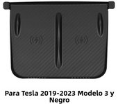 For Tesla Model 3/Y Wireless Charging Silicone Pad Carbon Fibre Central Control Charger Protector Cover Non-Slip Mat Accessories