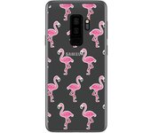 Tumundosmartphone Funda Gel Transparente para Samsung Galaxy S9 Plus Diseño Flamenco Dibujos