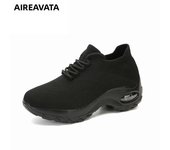 Women's Casual Shoes Chunky Sneakers Platform Walking Shoes Fashion Knited Casual Loafers Size 35-42