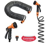 Saturnia Manguera Autoenroscable Con Set Riego 15 Metros