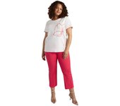 Fiorella Rubino - Camiseta con bordado floral